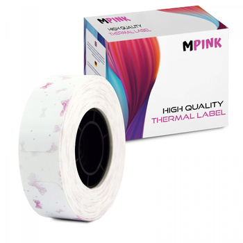 Thermoetikettenpapierband MP-RL-15*30*230PT-PN Pink Ribbon